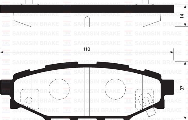 ARKA FREN BALATA SUBARU FORESTER 2.0L EJ20 SH benzinli 08-13 / IMPREZA 1.5L EJ15 AWD GE3 06- / OUTBACK 2.0L 2.5L 03- / LEGACY 2.0L EJ20 EE20Z BL 03-09