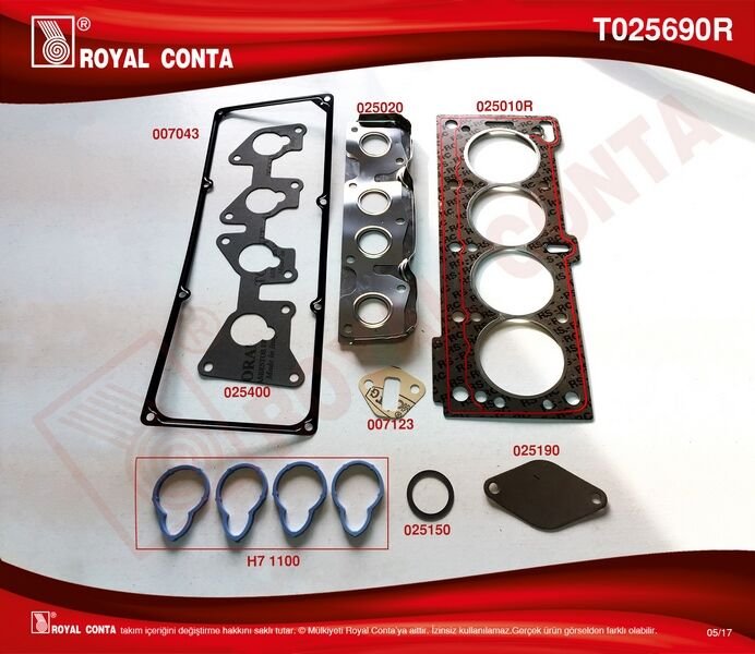 ÜST.TAKIM CONTA STD. R19-CLIO-MGN-1.6 K7M ENJ 8V