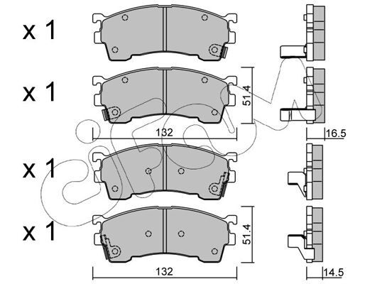 FREN BALATASI FORD USA / MAZDA 2.0;2.5 İ 24V / PROBE II ECP : 2.0;2.0 16V;2.5 V6 24V / XEDOS 6 CA