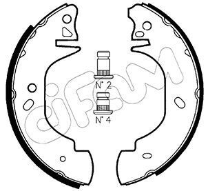 ARKA PABUÇ BALATA TRANSIT T12 2.0 2.5DI 2.5TD 94-00 254x52