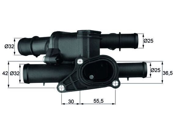 TERMOSTAT KOMPLE BORA-GOLF IV-A3 1.9-2.3 99-06 MANUEL 105C