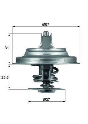 TERMOSTAT PASSAT-CRAFTER-LT 28-35-TRANSPORTER IV 87C