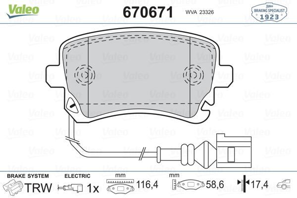 ARKA BALATA TRANSPORTER T5 T6 04 GDB1557 FİŞLİ