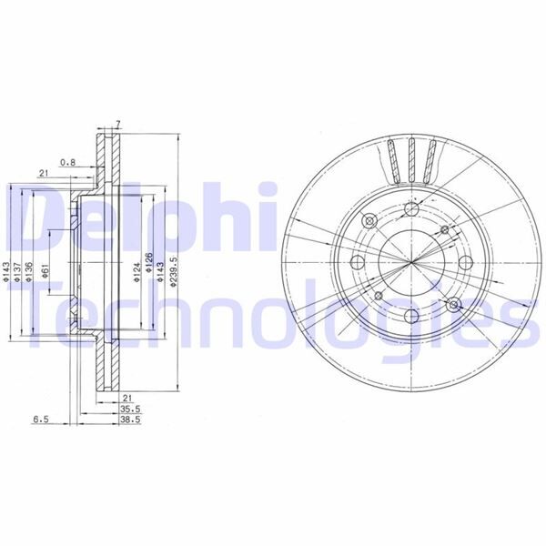 FREN DİSKİ ÇİFTLİ PAKET . DELİKLİ ÖN HONDA CIVIC 01/1992 12/1997