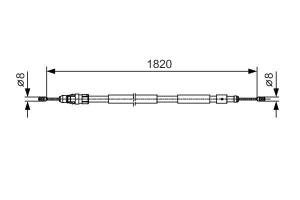 FREN TELİ. 1820 MM