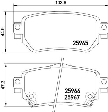 ARKA FREN BALATA RENAULT KADJAR 15 KOLEOS II 18 / NISSAN QASHQAI 1.6L Dci R9M dizel 11- / X-TRAIL 1.6L Dci T32 12-