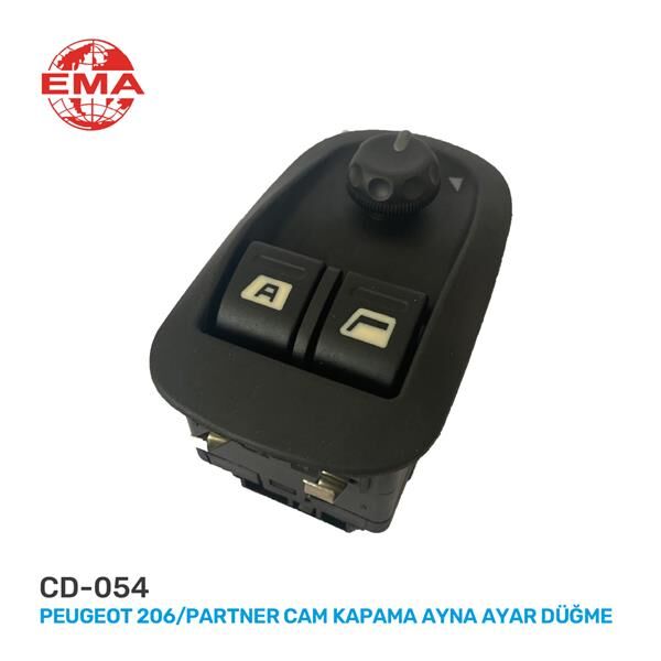 CAM AÇMA ANAHTARI P206-PARTNER AYNA AYAR DÜĞMELİ