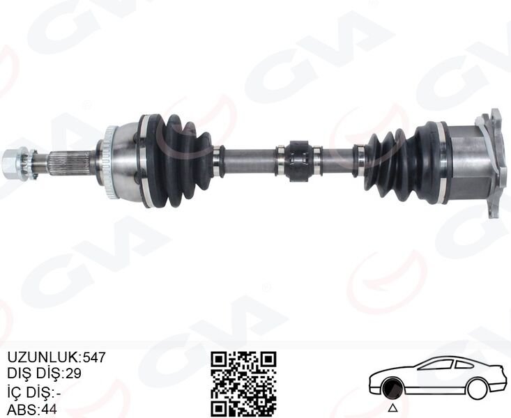 KOMPLE AKS SAĞ NISSAN X-TRAIL 2.0L QR20 T30 01-06 / 2.5L QR25DE T30 01-06 OTOMATİK VİTES