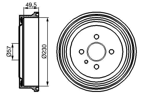 ARKA KAMPANA ASTRA G 98 09 COMBO C 01 11 ASTRA F SW 91 98 230x265x57x69x4DL 93189219