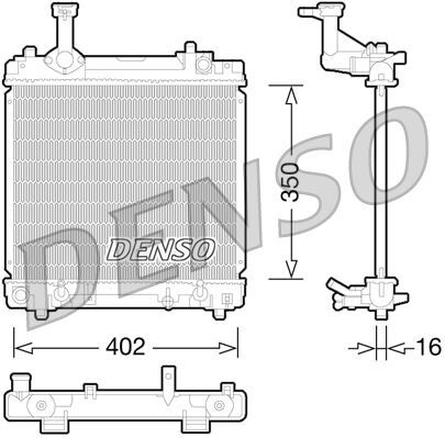 RADİATOR. ENGİNE COOLİNG NISSAN PIXO 09-