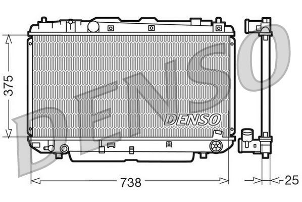 RADİATOR. ENGİNE COOLİNG TOYOTA RAV 4 II 00-05
