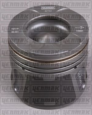 MOTOR PİSTON SEGMAN DOBLO-FİORİNO- LINEA-GRANDE PUNTO-ASTRA 1.3 CDTI 16V STD Euro5 69.60 mm