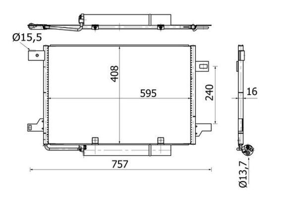 KLIMA RADYATORU MERCEDES W169 W245