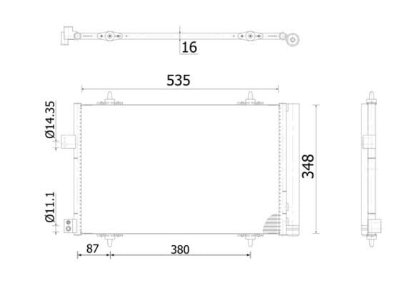 KLİMA RADYATÖRÜ KONDANSÖR P407 04 11 P508 10 18 C5 04 17 1.6-1.8-2.0 VTI-HDI