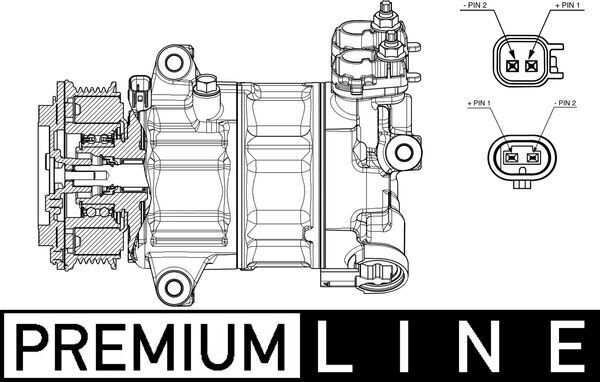 KLIMA KOMPRESORU FOCUS IV 17 KUGA III 19 PUMA 19 1.5 ECOBLUE
