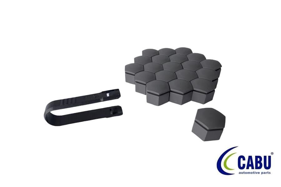 BİJON KAPAĞI KÖMÜR METALİK 22X21mm INSIGNIA- A 20 ADET 220644