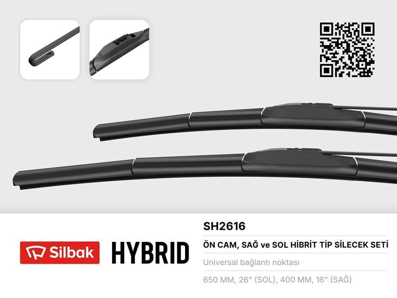 SİLECEK SÜPÜRGESİ 650/400MM MUZ TİPİ CRV RE. RM 01/12 01/07-ACCENT BLUE RB 01/11-İ30. CW P TOYOTA COROLLA CROSS 07-20 KIA EV6 CV 07-21 SORENTO IV MQ4 03-20 KIA XCEED CD 06-19