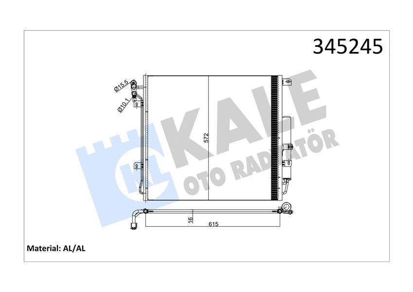 KLIMA RADYATORU DISCOVERY 3 L319 04 09 RANGE ROVER SPORT I L320 06 10