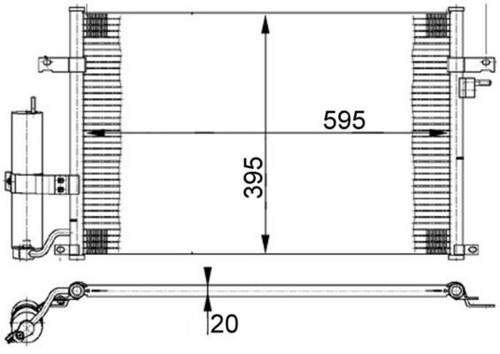 A/C-Kondensator DAEWOO NUBIRA III 03-