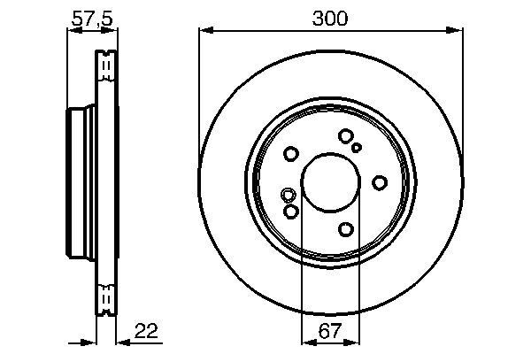 FREN DISKI ARKA MERCEDES W124 W210 R129