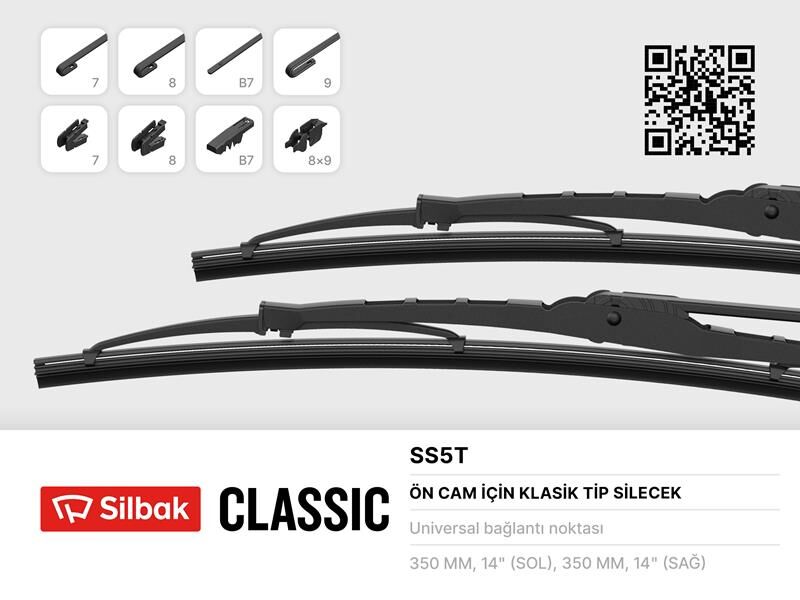 SİLECEK SÜPÜRGESİ 340MM M124-SERCE-SKODA-ANADOL-AS250-400-900-BMC TM135-140