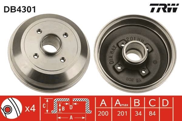 ARKA FREN KAMPANA CORSA C 01 11 ABS SİZ