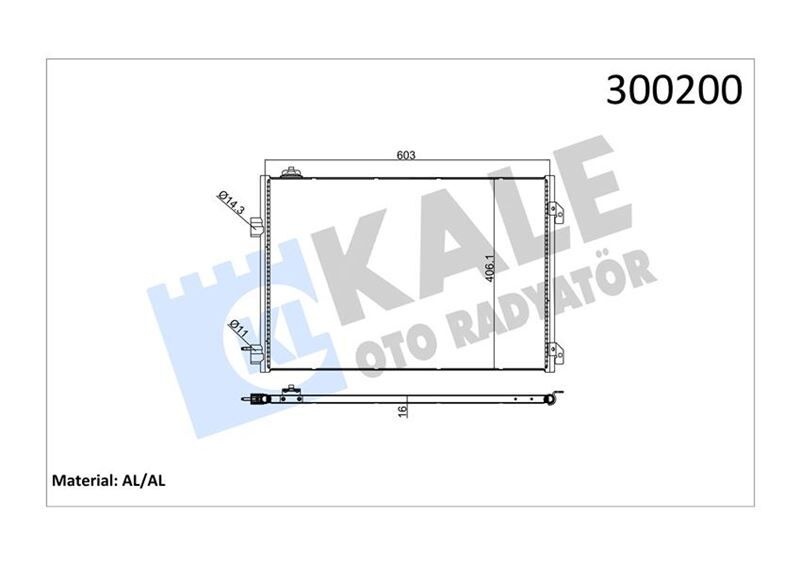 KLİMA KONDENSERİ CLIO SYMBOL 1.5 DCI 04 MEK 658x411x16