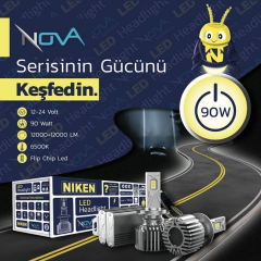 Niken Led Xenon Nova Serisi H11 (90W) 6500K 24.000LM