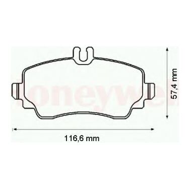 FREN BALATASI ARKA MERCEDES C-CLASS W205 S205 C205 A205
