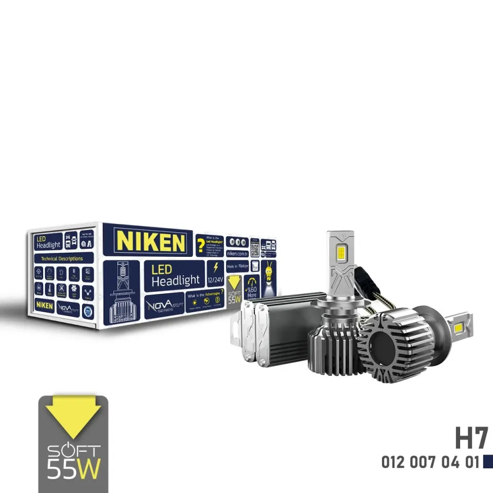 Niken Led Xenon Nova Soft Serisi H7 (55W) 20.000 Lümen