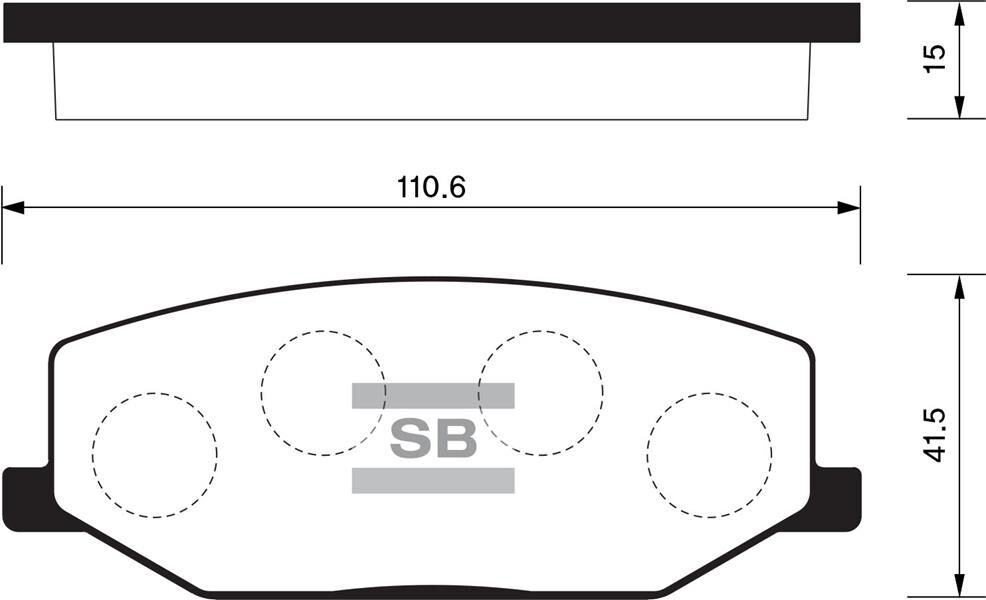 ÖN FREN BALATA SUZUKI JIMNY 1.3L M13A SN413 04-19 / SAMURAI 1.3L G13A G13B SJ413 89-