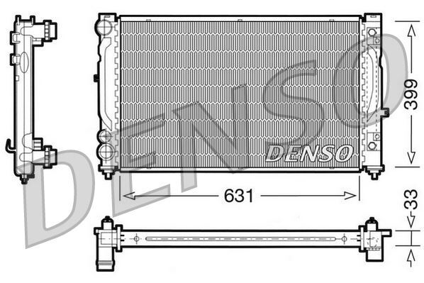 RADİATOR. ENGİNE COOLİNG AUDI A4 8D. B5 94-01