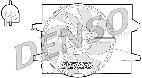 FAN. RADİATOR FORD FIESTA V 01-08