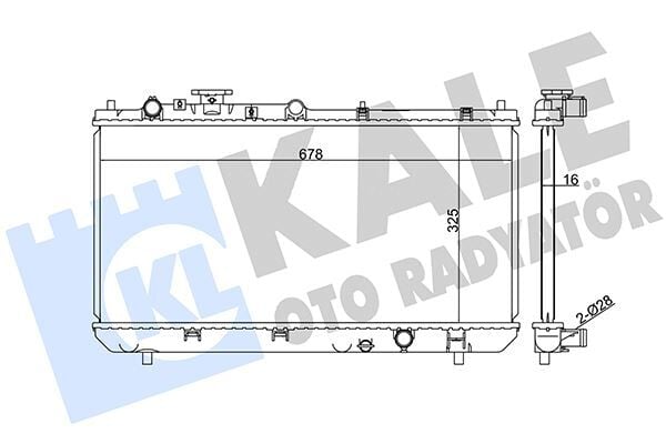 RADYATÖR MAZDA 323 F VI AL-PL-BRZ 325X678X22