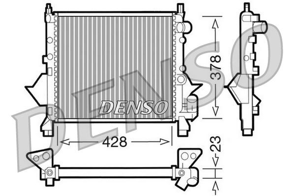 RADİATOR. ENGİNE COOLİNG RENAULT TWINGO I 93-07
