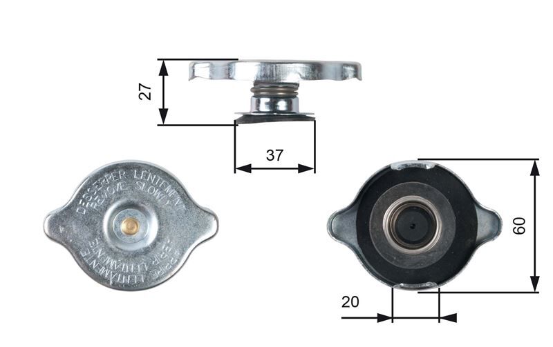 RADYATOR YEDEK SU DEPO KAPAGI MERCEDES W124 W201 W202 W210 W126 W140 W461 W463 W638