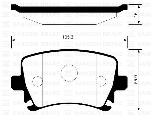 ARKA FREN BALATA VW PASSAT. CC. CADDY. GOLF5. GOLF6. JETTA / AUDI A3. A6 / SEAT LEON / SKODA OCTAVIA . SUPERB 04-
