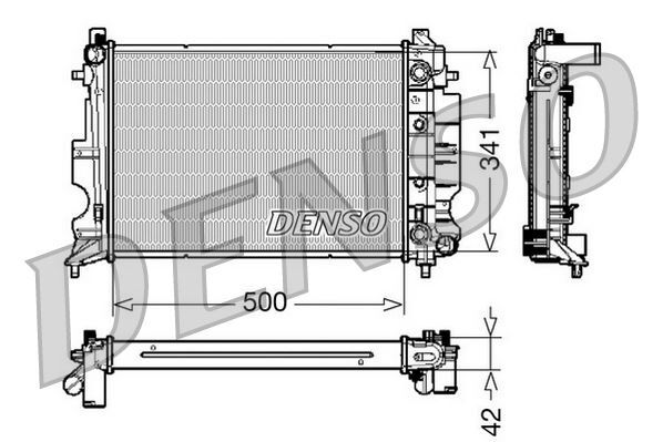 RADİATOR. ENGİNE COOLİNG SAAB 900 II 93-98