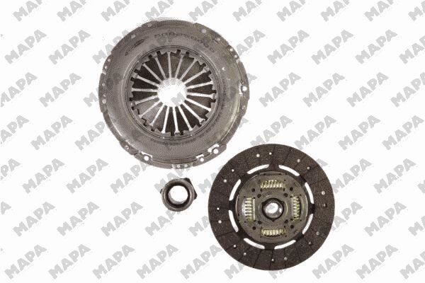 DEBRIYAJ SETI TRANSIT V184 2.4TDCI 75PS-90-PS-120PS CIFT KUTLE 5 VITES 01 06 RULMANSIZ