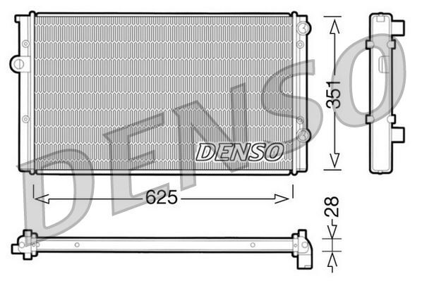 RADİATOR. ENGİNE COOLİNG VW GOLF III 1H. 1E 91-99