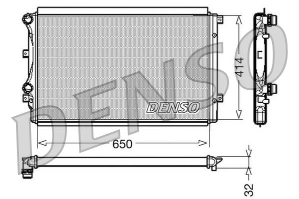 RADİATOR. ENGİNE COOLİNG AUDI A3 8P 03-13