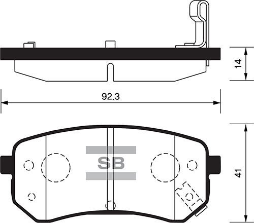 ARKA FREN BALATA HYUNDAI i10 1.0L 1.1L 04- / KIA PICANTO 1.0L 1.1L 04-