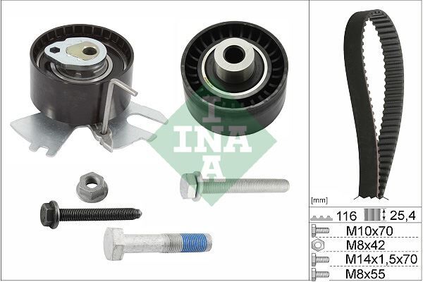 EKSANTRİK GERGİ KİTİ P308-P407-P508-P3008-P5008-C4-C5-DS4-JUMPY-SCUDO-CMAX-FOCUS-GALAXY 2.0HDI 10