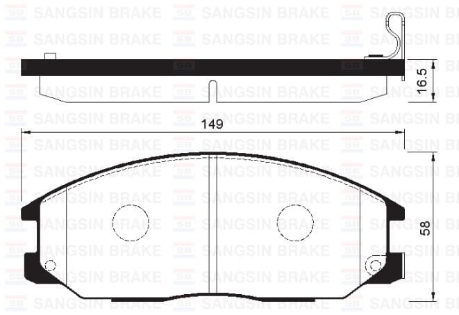 ÖN FREN BALATA SSANGYONG ACTYON. KYRON 2.0L Xdi 4x4 06- / REXTON 2.7L Xdi 4x4 04-
