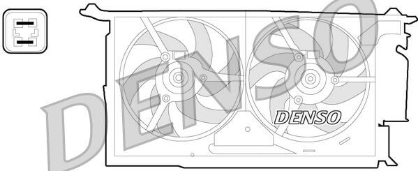FAN MOTORU CITROEN BERLINGO-XANTIA-ZX-XANTIA-XSARA PEUGEOT P306-P406-PARTNER 250W-335mm