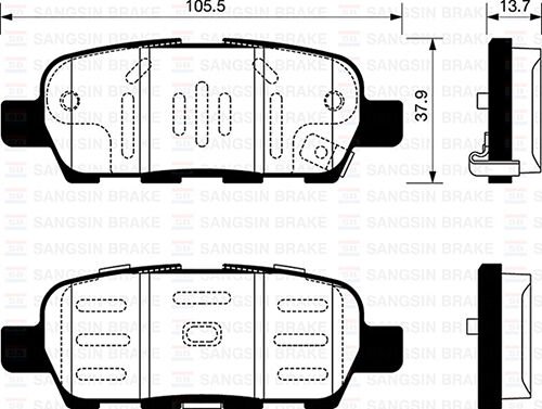 ARKA FREN BALATA NISSAN QASHQAI 1.6L 2.0L HR16 HR20 J10 06-10 / JUKE 1.5L Dci F15 10- 1.6L HR16DE F15 10- / MURANO 3.5L Z51 DCi 08- / X-TRAIL 2.0L M9R MR20DE T31 07-13