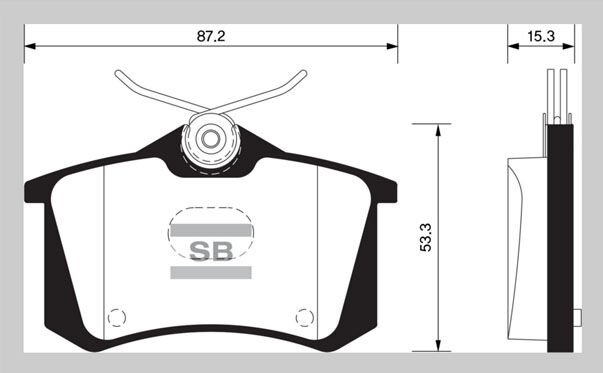 ARKA FREN BALATA RENAULT CLIO 05- / KANGOO/ MODUS/ FLUENCE/ MEGANE SCENIC / CITROEN BERLINGO 99- / C2 C3 C4 03- / DS4 11- / PEUGEOT 307 00- / 308 07- / PARTNER 96- /VW POLO CLASSIC 95-01