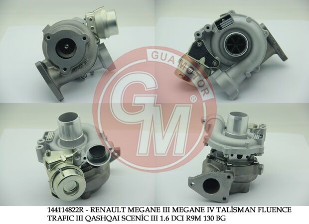 TURBO ŞARJ RENAULT MEGANE III MEGANE IV TALİSMAN FLUENCE TRAFIC III QASHQAI SCENİC III 1.6 DCI R9M 1 30 BG