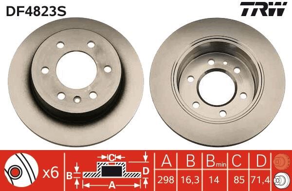 FREN DISKI ARKA MERCEDES SPRINTER B906 B907 B910 . VW CRAFTER 30-35-50