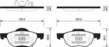ÖN FREN BALATA HONDA ACCORD 2.0L 2.4L K20 K24 2.2L CDTi 03-